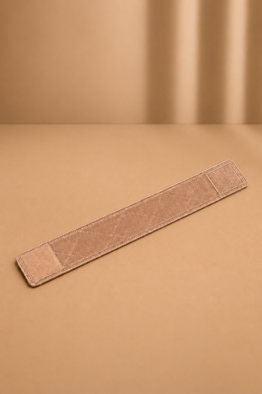 Beige Velvet Halo Grip – Adjustable Non-Slip Wig Band
