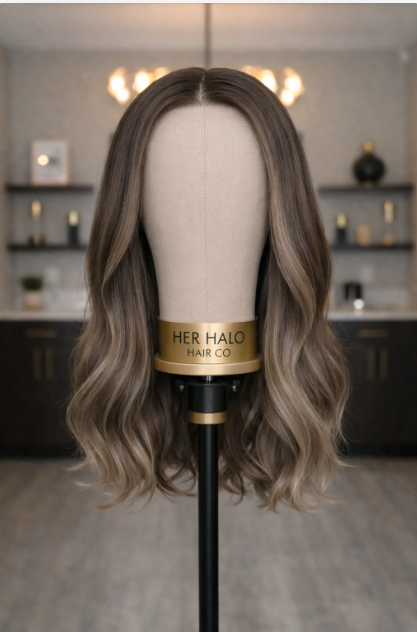 Brianna – 18″ Ombre Lace Front Wig - Chestnut to Honey Blonde