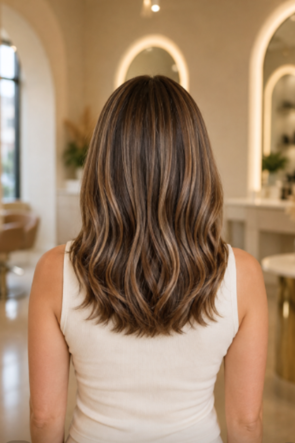 Brianna – 18″ Ombre Lace Front Wig - Chestnut to Honey Blonde