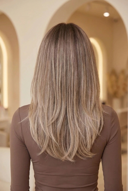 Daria - 20” Mocha Beige Balayage Wig