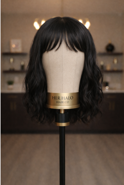 Nova – Black 13” Wavy Bob Wig