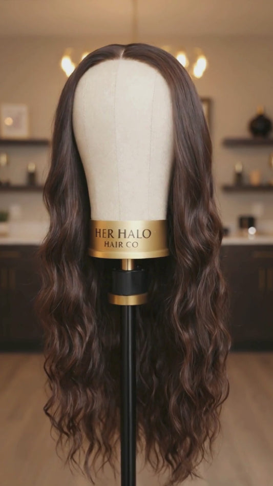 Sahara - 24” Coffee Caramel Wave Lace Front Wig